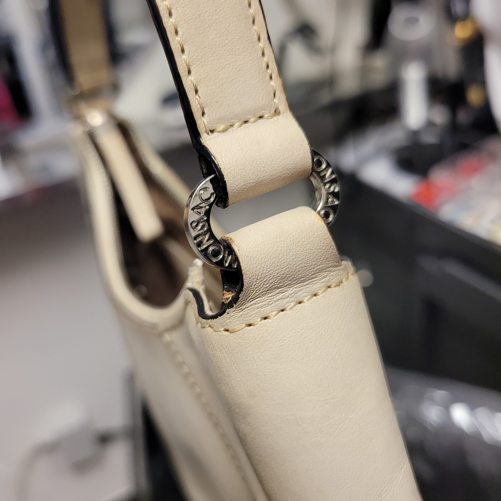 Monsac Cream Shoulder Bag With Dustbag - Picture 6 of 11